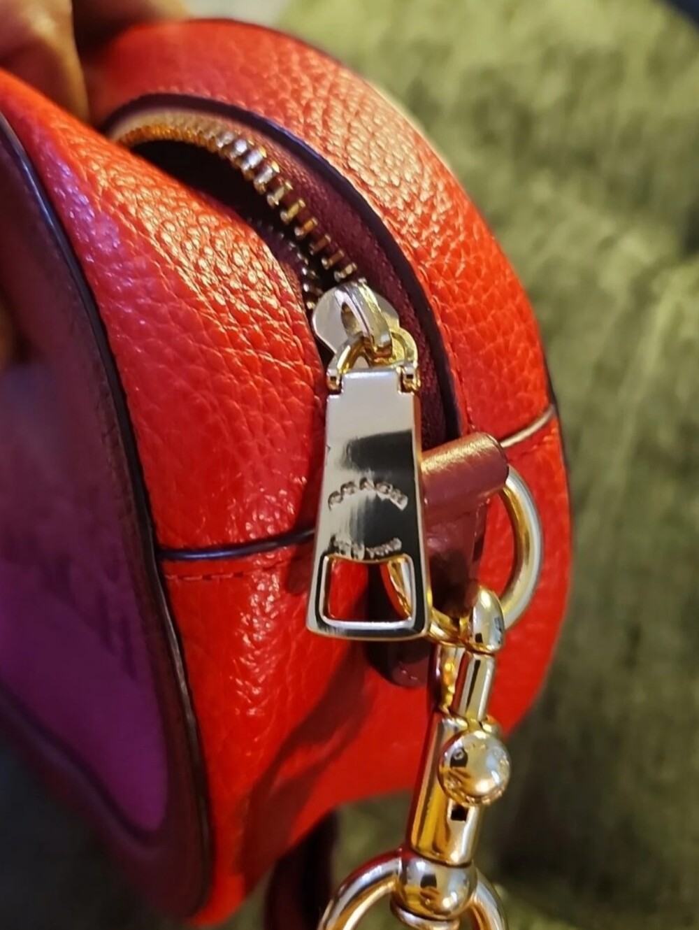 COACH Camera Bag Colorblock Leather Crossbody Bag - Picture 11 of 13